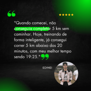 Com o treinamento inteligente, eu consegui melhorar meu tempo nos 3 km, saindo de 1303 para 1054. (2)