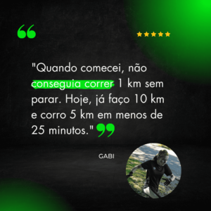 Com o treinamento inteligente, eu consegui melhorar meu tempo nos 3 km, saindo de 1303 para 1054. (6)